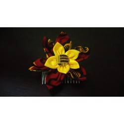 flower hair comb